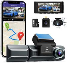 AZDOME 4K 3 Lens Car DVR Dash Cam Video Recorder G-Sensor Front Inside Camera picture