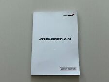 McLaren P1 OWNERS MANUAL USER - QUICK GUIDE ONLY* picture