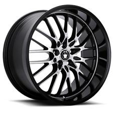 1 New Gloss Black With Machine Face Konig Lace 17X8 35 5-114.30 Wheel picture