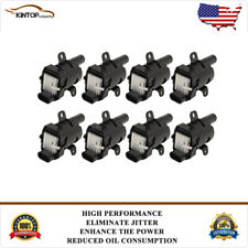 8 Round Ignition Coils Pack For Chevy Silverado GMC Sierra Yukon 4.8L 5.3L 6.0L picture
