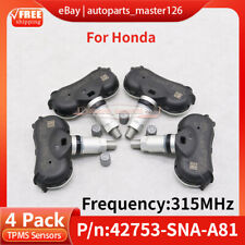 SET of 4 TPMS Sensors Fits for Honda Civic Tire Pressure Sensor 42753-SNA-A81 picture