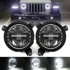 Projector LED Halo Headlights Combo For Jeep Wrangler JL for Gladiator 2018-2024 picture