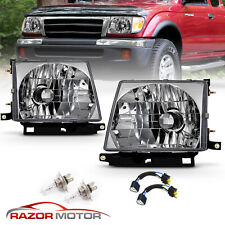 Chrome Headlight Pair w/ Bulb For Toyota Tacoma 1997-2000 2WD, 1998-2000 4WD picture