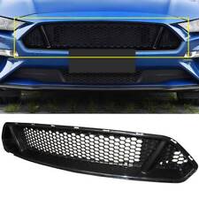 Fits 2018-2021 Ford Mustang Front Upper Grille Mesh Grill Honeycomb Black ABS 19 picture