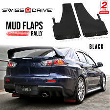 Swiss Drive Rally Carbon Fiber Basic Universal Mud Flaps Car Set of 4 Pcs BLACK picture