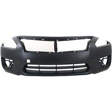 Front Bumper Cover For 2013-2015 Nissan Altima Sedan with Fog Light Holes Primed picture