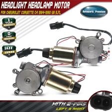 2x Headlight Headlamp Motor Left & Right for Chevy Corvette C4 1984-1990 2 Pins picture