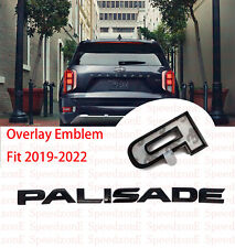 Overlay 'PALISADE' Letter Emblem for Hyundai Palisade 2019-2023 Gloss Black picture