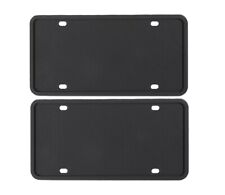 2 Pack Silicone License Plate Frame Covers Rubber License Plate Bracket Holder picture