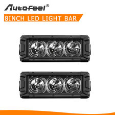 2PCS 8 inch LED Light Bar Flood Spot Combo Offroad Work Driving Fog Lamp DRL  picture