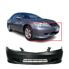 Primed Front Bumper Cover for 2004-2005 Honda Civic Sedan Coupe 04711S5AA91ZZ picture