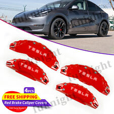 For Tesla Model Y Red Brake Caliper Covers 19/20 in 2020-2024 Brake Accessories picture