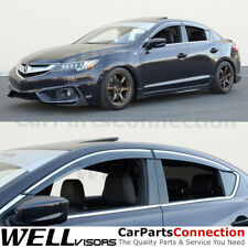 WellVisors Side Window Deflectors For Acura ILX Sedan 2013-2022 With Deflectors picture