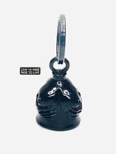 Black Handful GUARDIAN BELL w/ FREE RIDE TO LIVE BIKER PATCH gift motorcycle picture