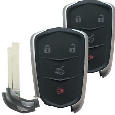 2 New 2014-2019 Cadillac CTS Remote Transmitter Fob W/ Uncut Blade - HYQ2AB picture