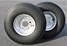 2-Pack Antego Trailer Tire On Rim 570-8 5.70-8 Load C 5 Lug Galvanized Wheel picture