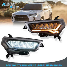 Pair LED Reflector Headlights w/ Sequential Turn Signal For 14-21 Toyota 4Runner picture