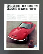 1971 Buick Opel GT red original auto Ad Print Advertisement picture