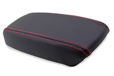 Fits 94-01 Acura Integra Faux Leather Armrest Console Cover Red Stitch picture