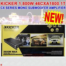KICKER 46CXA18001, CX SERIES MONO CLASS D CAR AMPLIFIER, 1800W (CXA18001T) NEW picture
