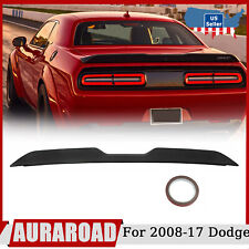 For 2008-2017 Dodge Challenger Rear Trunk Spoiler Wing Demon Style Matte Black picture