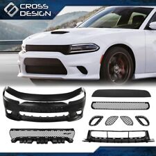 Front Bumper Cover Full Body Kit Hellcat Style Fit For 2015-2022 Dodge Charger picture