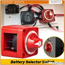 Red 6007 M-Series Mini Dual Battery Selector Switch 4 Position Marine Boat picture