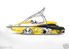 GRAPHIC KIT DECAL BOAT SPORTSTER SEA DOO SPEEDSTER SPORT WRAP SCARY FISH picture