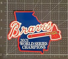 2021 Atlanta Braves World Series Champions State Vinyl Sticker 6.25