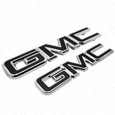 For 14-19 GMC Sierra Front Grille Tailgate Letter Replace Emblem Nameplate Black picture