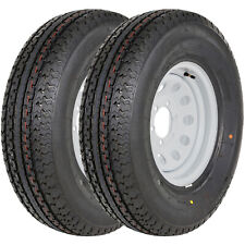 WEIZE ST225/75R15 Trailer Tire with Rim 225/75-15 6 Lug Load Range E Spoke Wheel picture
