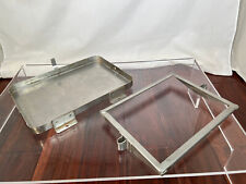 Vintage Alfa Romeo Fiat Stainless Steel Battery Holder Tray Rare HTF picture