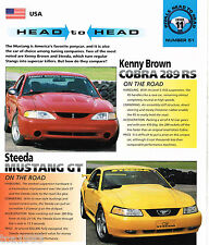 Kenny Brown COBRA 289 v Steeda MUSTANG Road Test Brochure picture