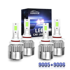 4pcs Combo LED Headlight Bulbs For Ford Expedition 2003-2006 Hi/Lo Beam Ice Blue picture