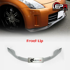 For 06-09 Nissan 350z Z33 URS GT Style FRP Unpainted Front Bumper Lip Wings picture
