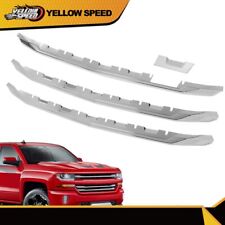 Fit For 2016-2018 Chevy Silverado 1500 Chrome Snap On Grille Overlay Grill Cover picture