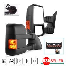 for 99-07 Ford F250-F550 Super Duty Towing Mirror Pair Power Heated Amber Signal picture