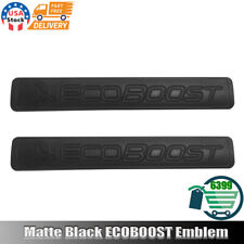 2X 3D Emblem Nameplate Replacement for F150 ECOBOOST Badge Matte Black 2011-2018 picture