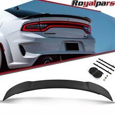 For 2011-22 Dodge Charger SRT Hellcat Style Matte Black Rear Trunk Spoiler Wing picture