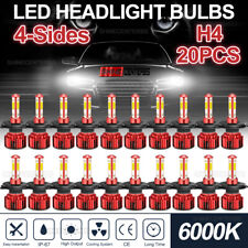 20pcs H4 9003 HB2 4-Side LED Headlight KIT High/Low Beam 6000K 2240W 336000LM US picture