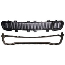 For Jeep Cherokee 2014-2018 Front Lower Bumper Cover Grille + Molding Trim Black picture