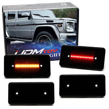 Smoked Lens Amber Red Full LED Strip Side Markers For 2002-14 Benz W463 G-Class picture