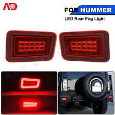 2x LED Rear Bumper Fog Turn Signal Brake Tail Light Red For 2005-09 Hummer H2 picture