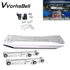 For Honda Civic EG 92-95 Rear Lower Control Arms + Subframe Brace Tie Bar Silver picture