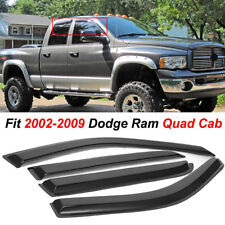 For 2002-2009 Dodge Ram Quad Cab 1500 2500 3500 Window Visors Sun Rain Guards* picture