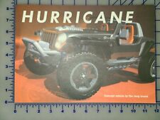 2005 Jeep Hurricane Concept Brochure Sheet picture