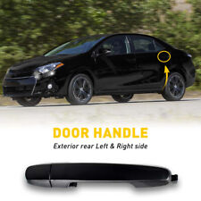 Door Handle For 2003-2013 Toyota Corolla  Rear Left or Right Outer Smooth Black picture