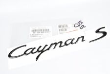 Genuine Porsche Cayman S Trunk Script Emblem 987 (Black) 98755998301041 picture