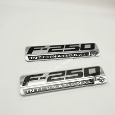 2pcs New For 05-07 F250 Powerstroke International Fender Emblem Badge Nameplate picture