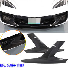 Dry Carbon Car Front Bumper Side Grille Trim Cover For Corvette C8 Z51 2020-2023 picture